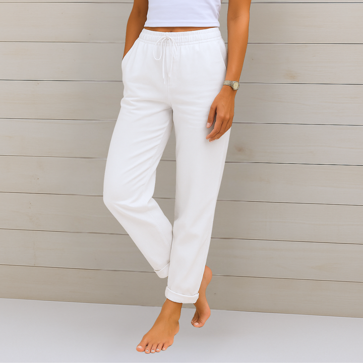 Sally - Linen Stretch Trousers