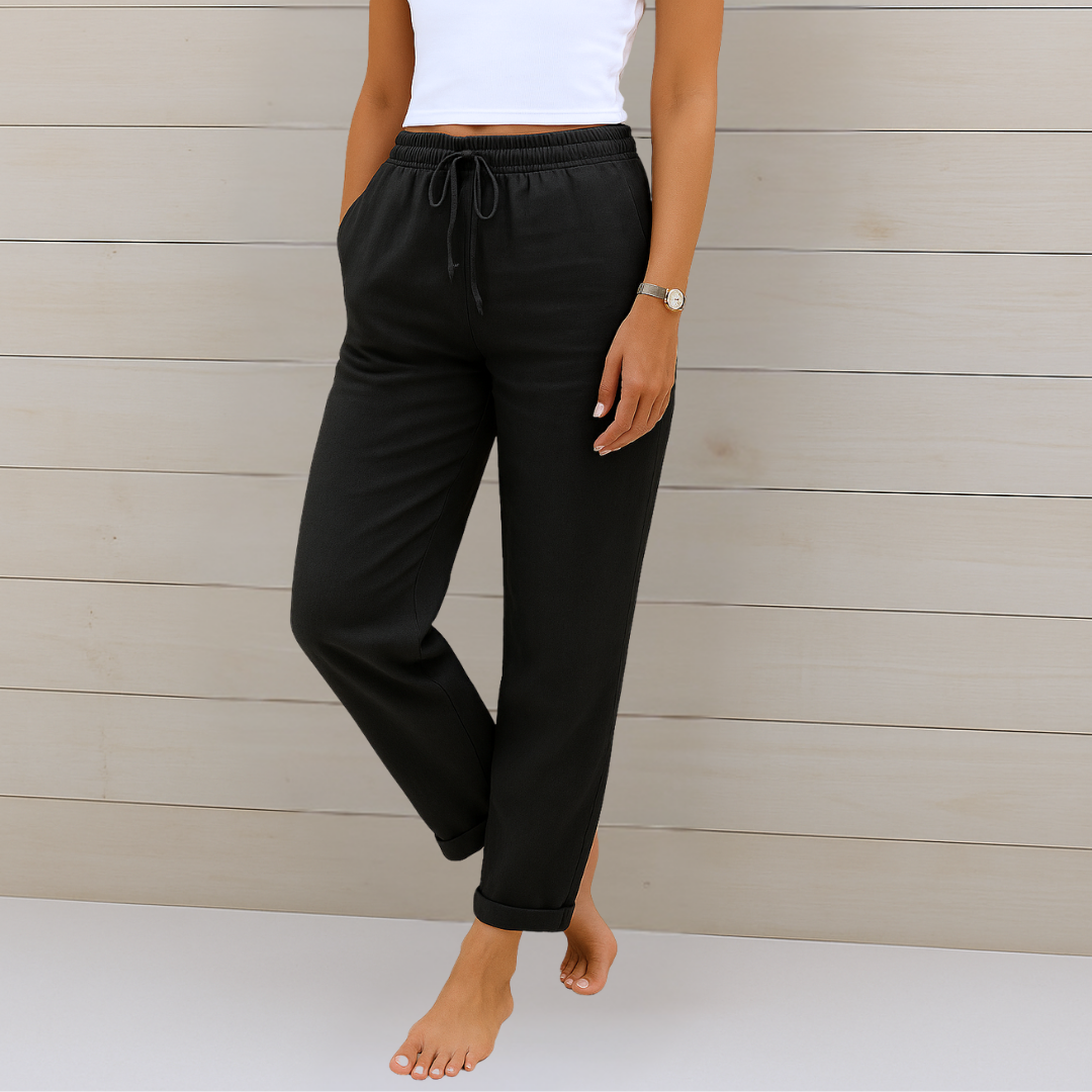 Sally - Linen Stretch Trousers