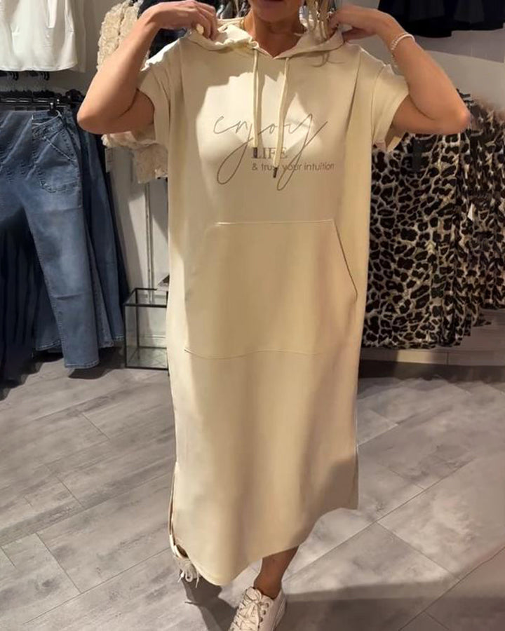 Zophia - Relaxing Casual Hoodie Dress