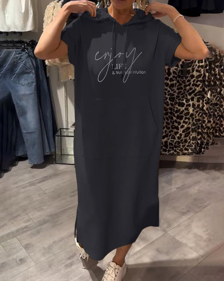 Zophia - Relaxing Casual Hoodie Dress