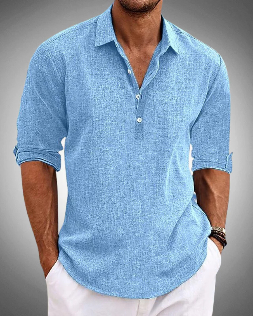 Russel - Classic Half-Placket Shirt