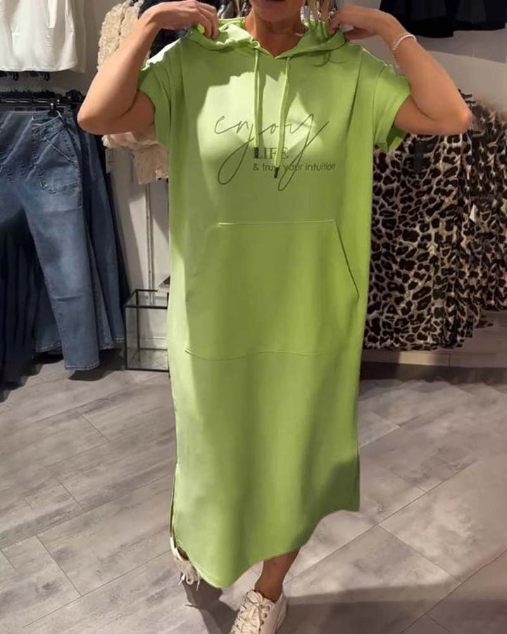 Zophia - Relaxing Casual Hoodie Dress