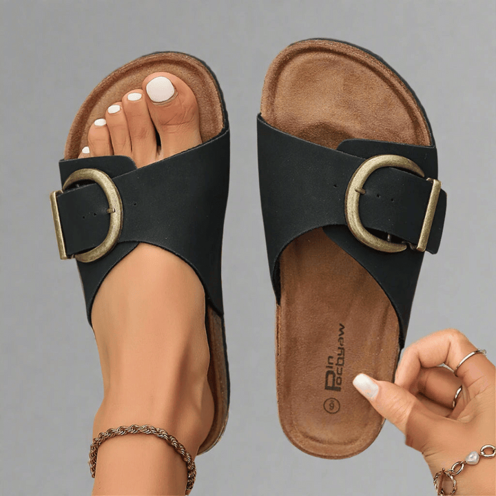 Agnes - Stylish Slip-On Sandals with Comfort Footbed
