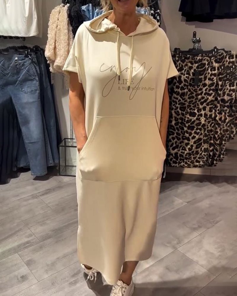 Zophia - Relaxing Casual Hoodie Dress