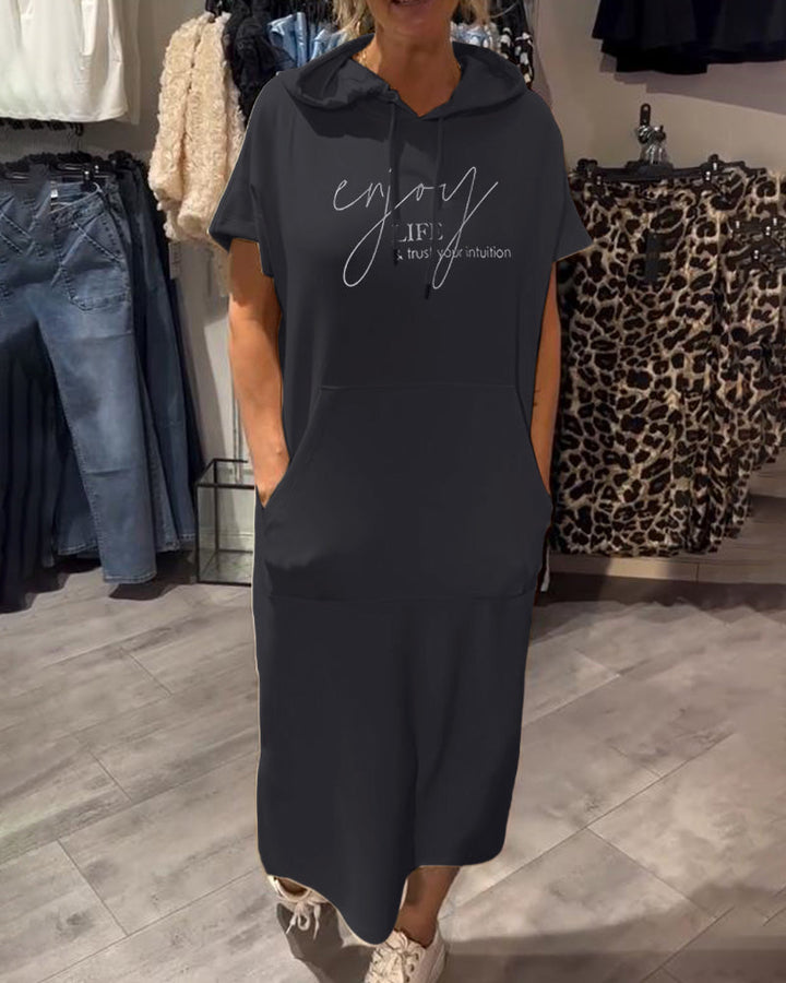 Zophia - Relaxing Casual Hoodie Dress