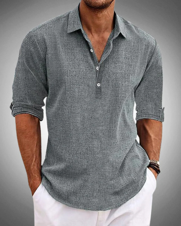 Russel - Classic Half-Placket Shirt