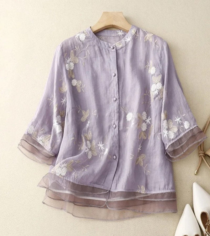 Freya - Embroidered Shirt