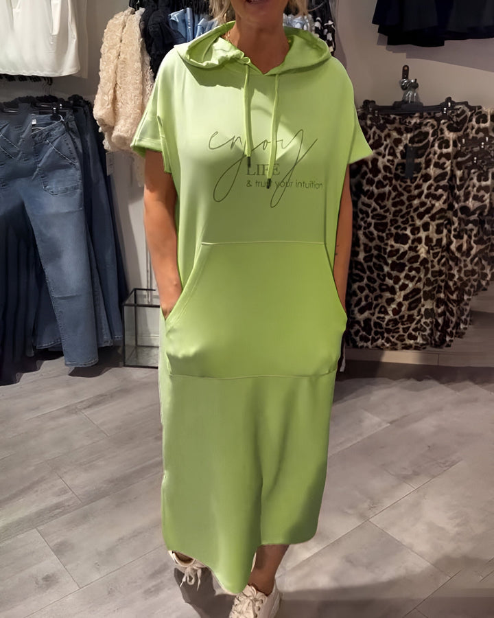 Zophia - Relaxing Casual Hoodie Dress