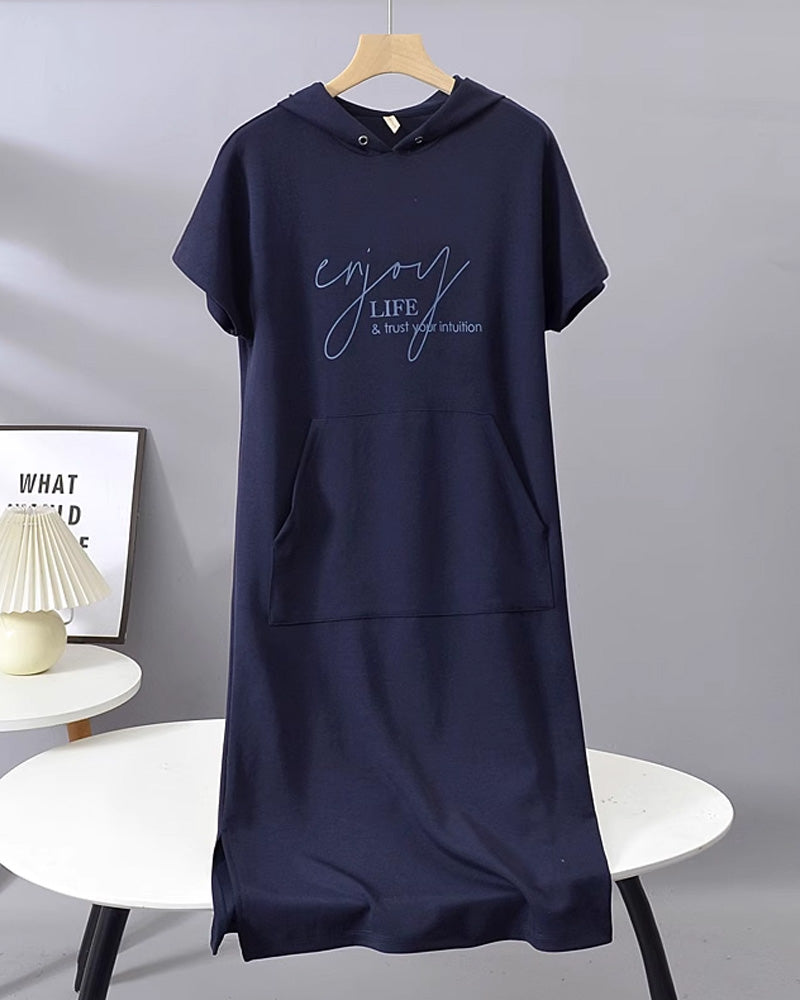 Zophia - Relaxing Casual Hoodie Dress