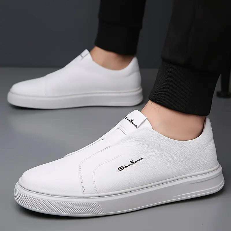 Justin - Leather Slip-On Sneakers