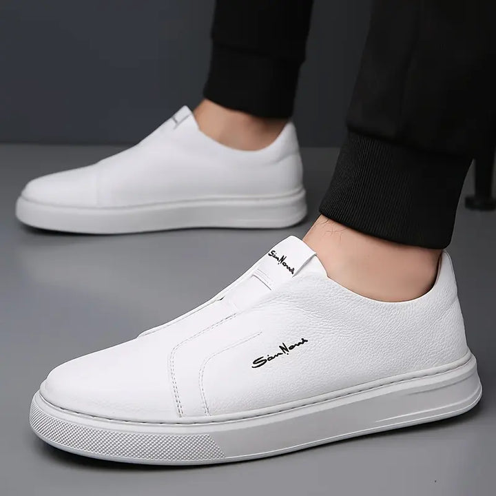 Justin - Leather Slip-On Sneakers