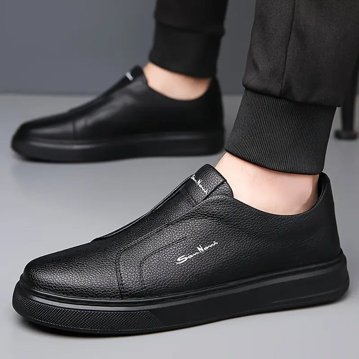 Justin - Leather Slip-On Sneakers