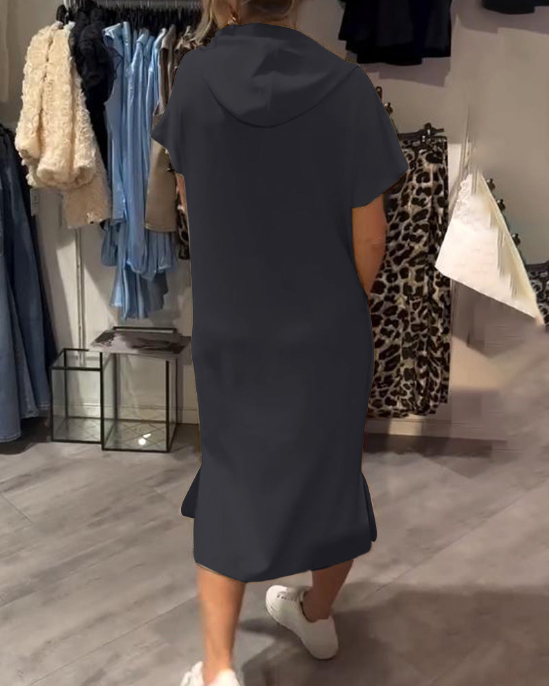 Zophia - Relaxing Casual Hoodie Dress