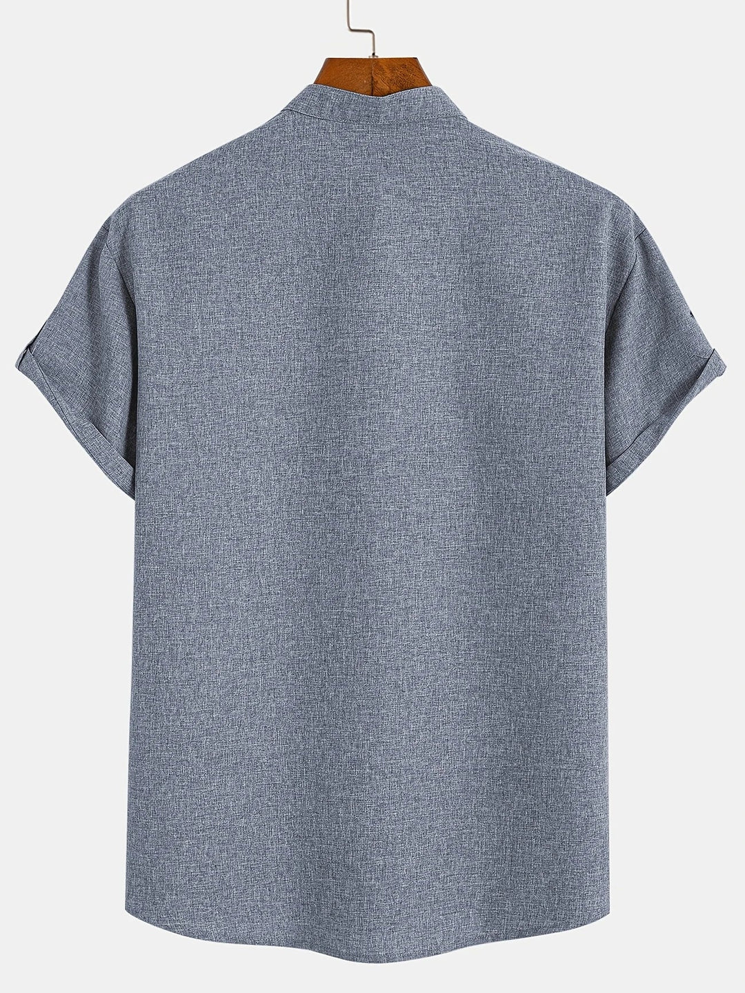 Elliott – Short Sleeve Band Collar Shirt