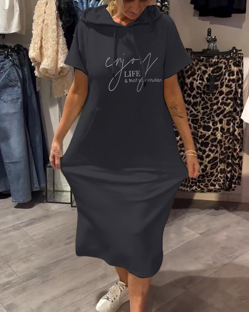Zophia - Relaxing Casual Hoodie Dress