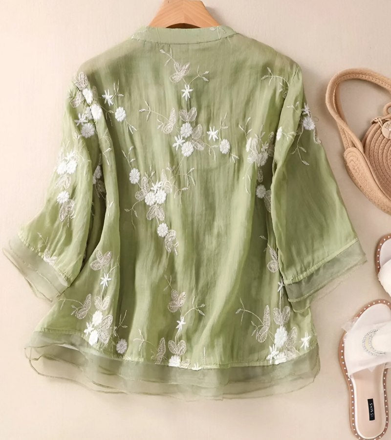 Freya - Embroidered Shirt