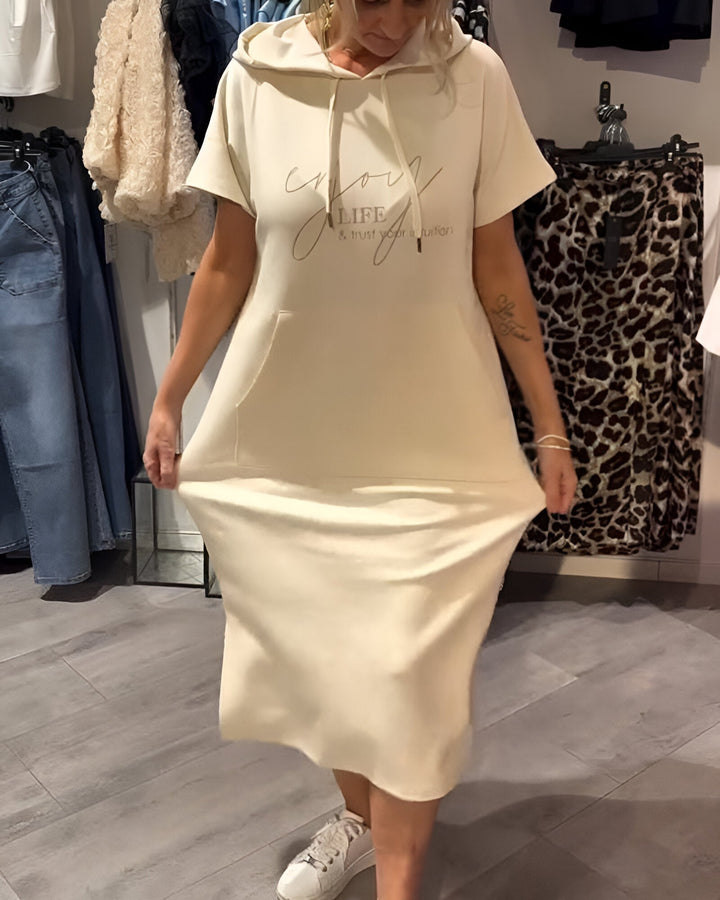Zophia - Relaxing Casual Hoodie Dress