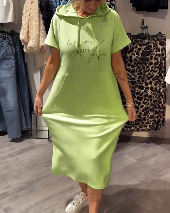Zophia - Relaxing Casual Hoodie Dress