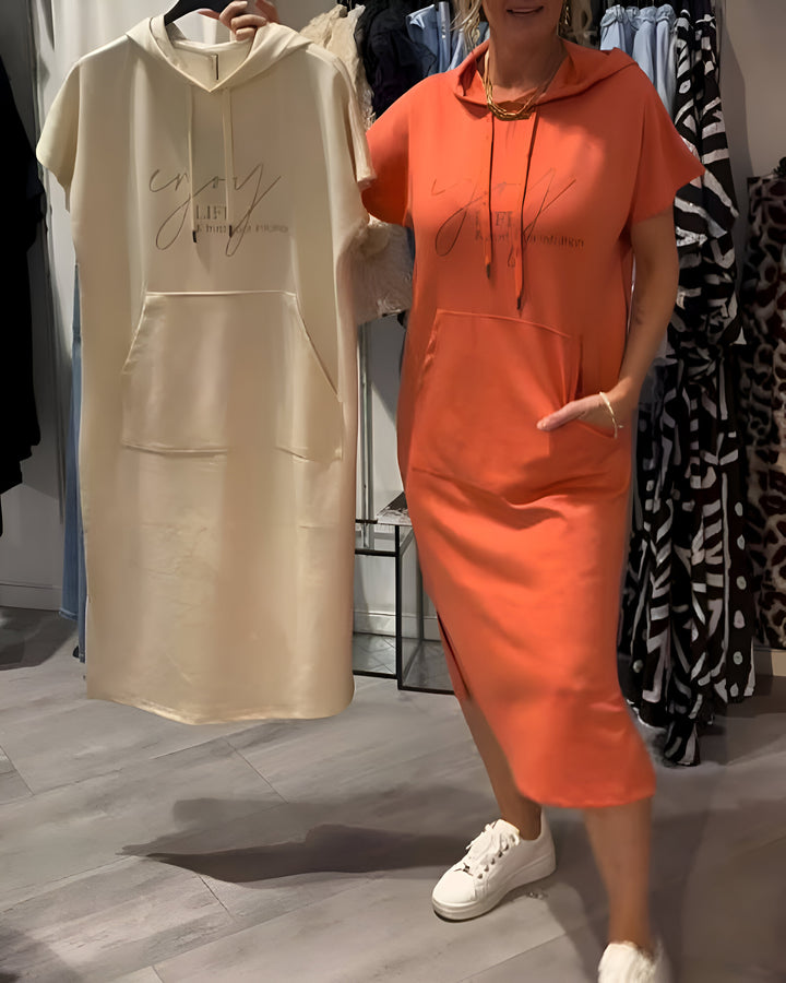 Zophia - Relaxing Casual Hoodie Dress