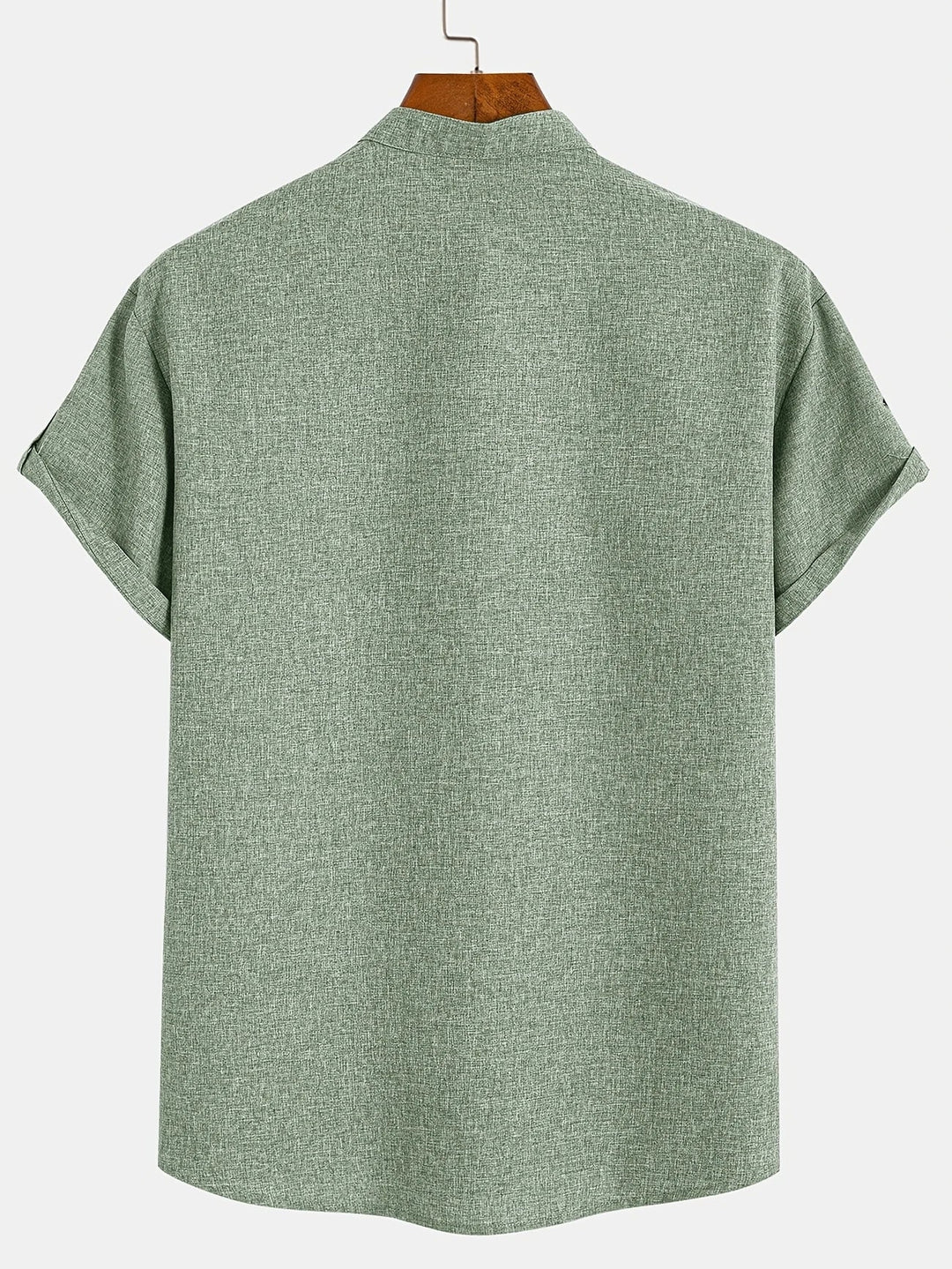 Elliott – Short Sleeve Band Collar Shirt