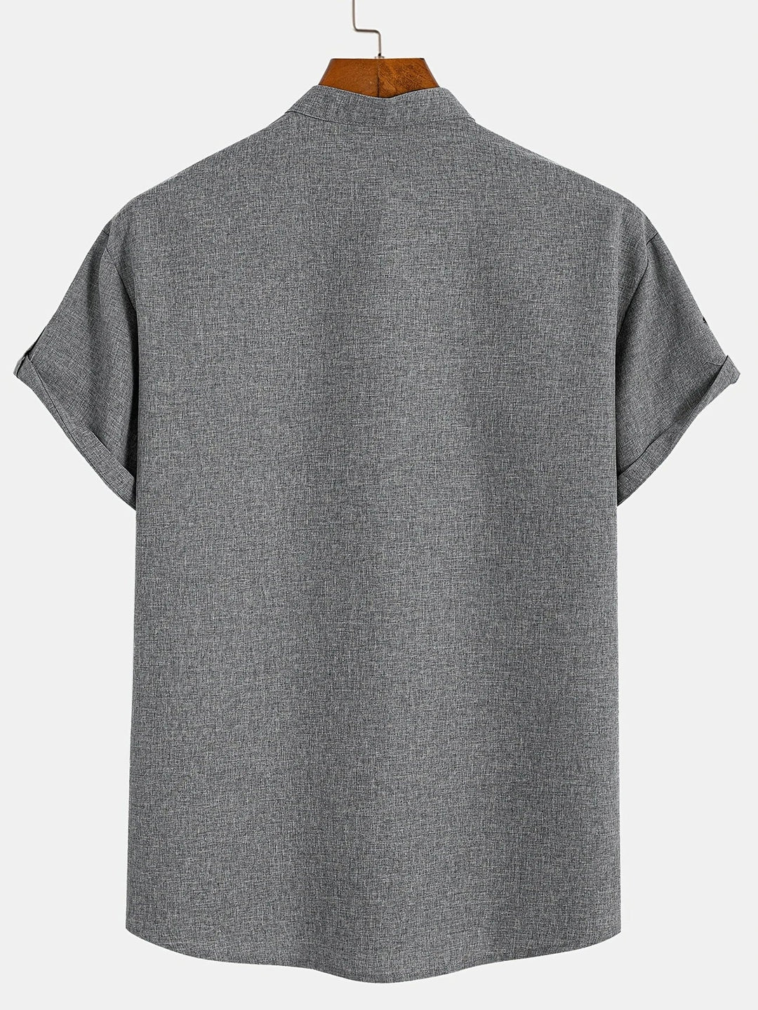Elliott – Short Sleeve Band Collar Shirt