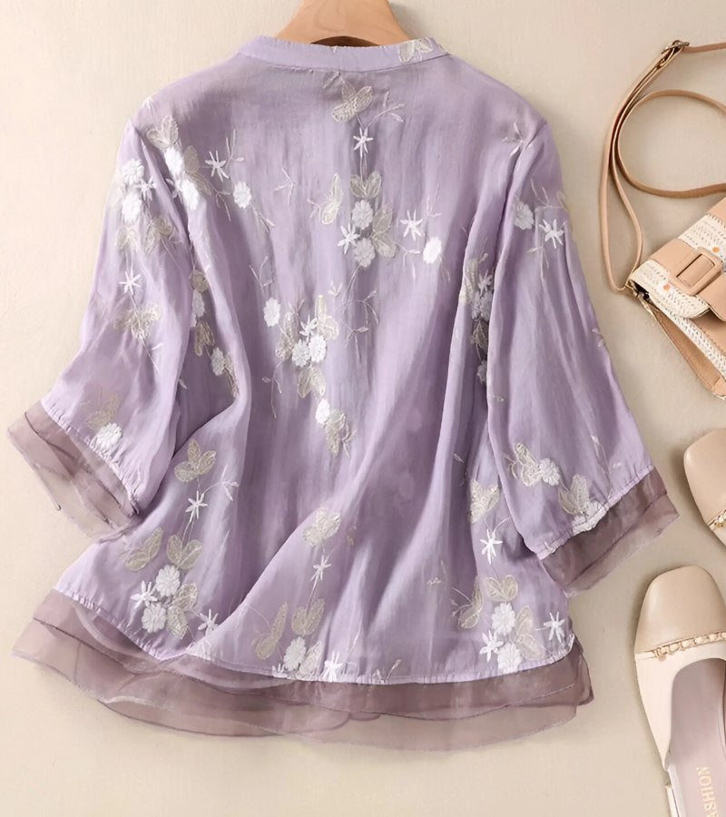 Freya - Embroidered Shirt