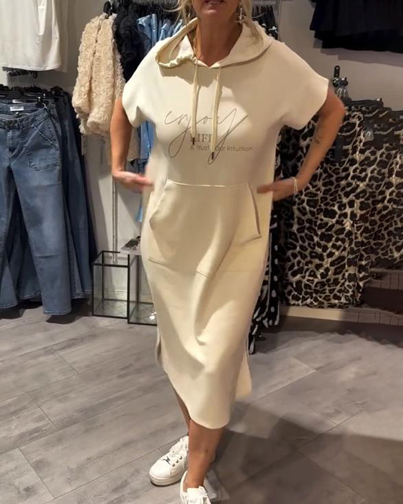Zophia - Relaxing Casual Hoodie Dress
