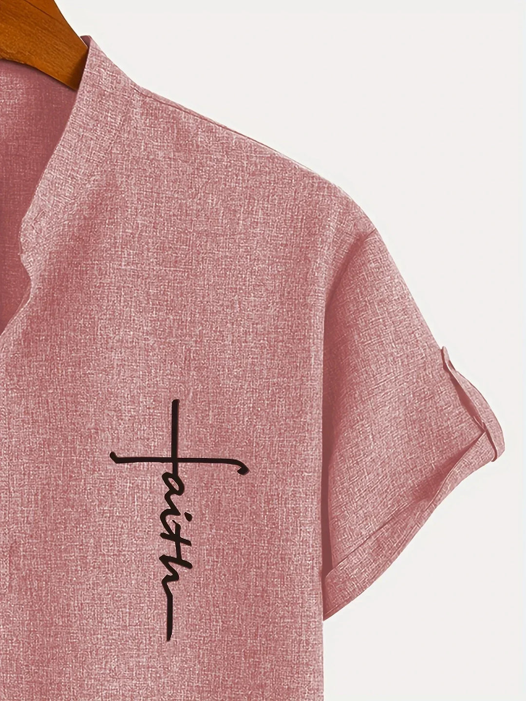 Elliott – Short Sleeve Band Collar Shirt