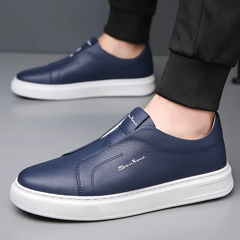 Justin - Leather Slip-On Sneakers