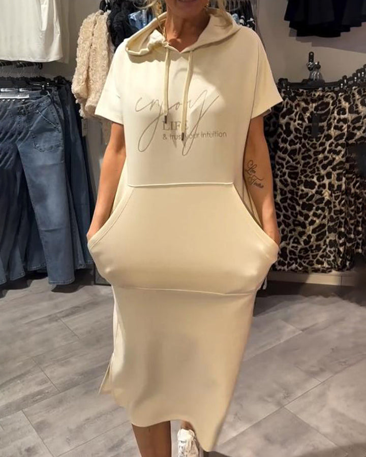 Zophia - Relaxing Casual Hoodie Dress