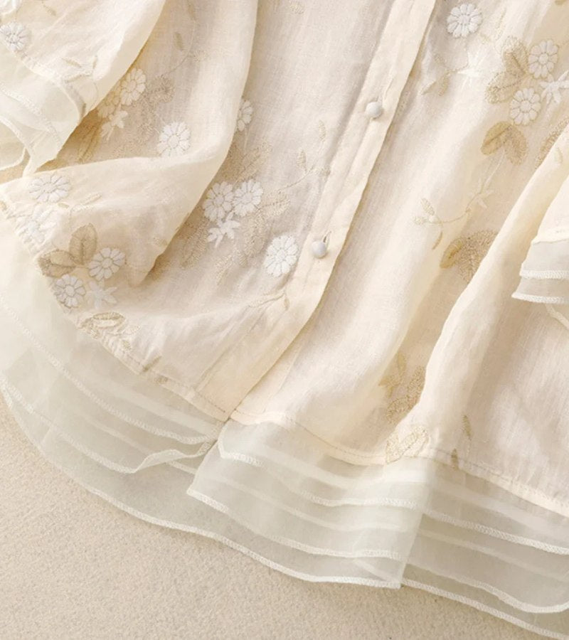 Freya - Embroidered Shirt