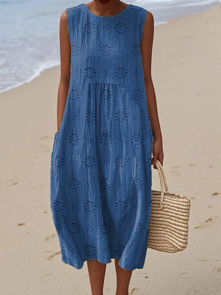 Catherine - Embroidered midi dress