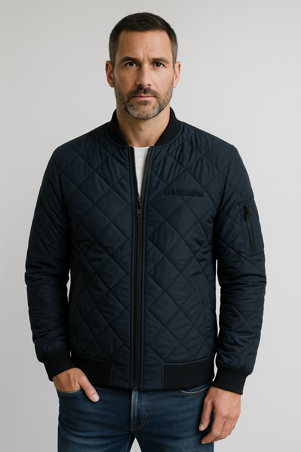 Connor - Quilted Bomber Jacket