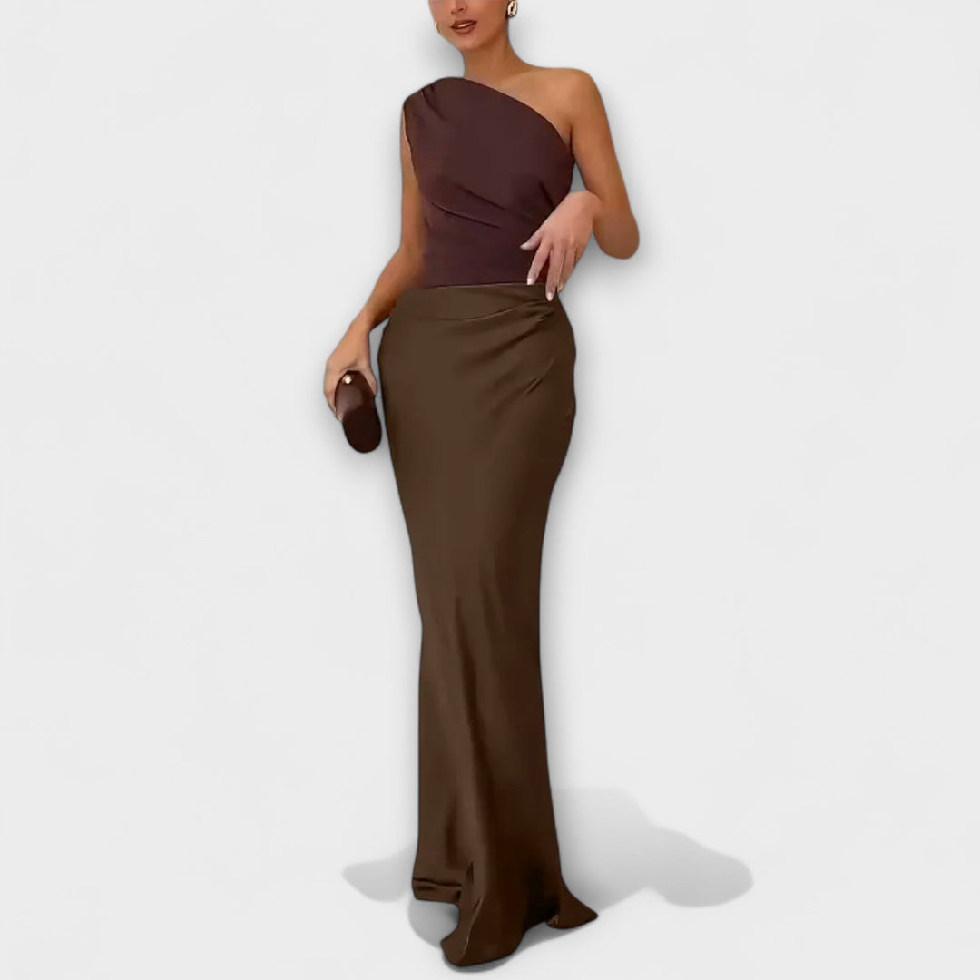 Adele - One-Shoulder Maxi Dress