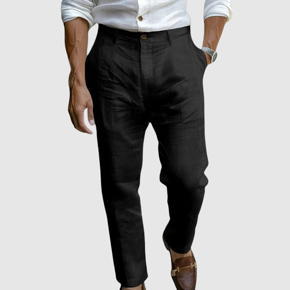 Dean - Chic Linen Trousers
