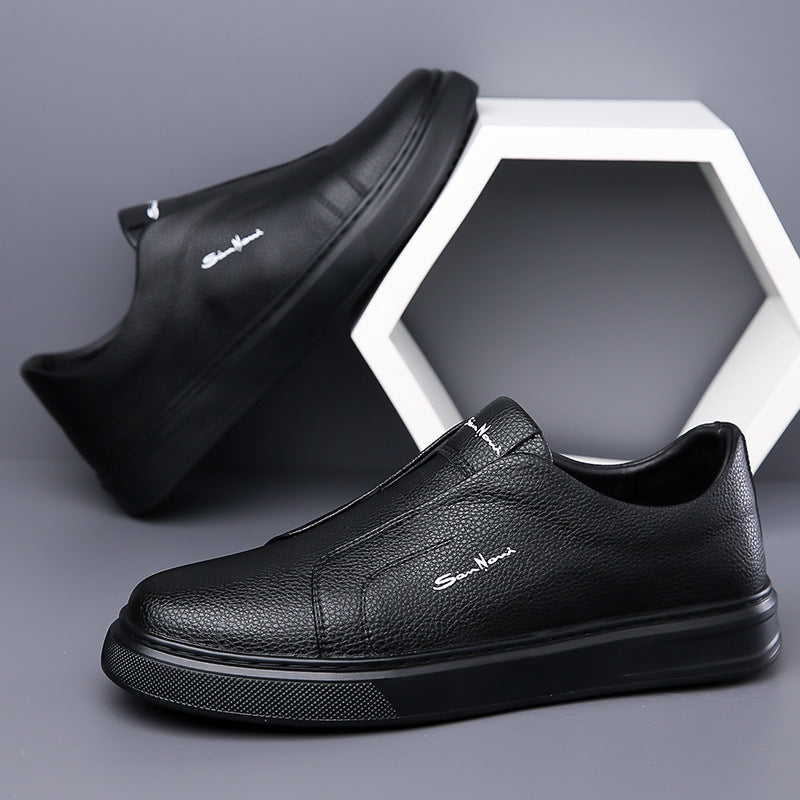 Justin - Leather Slip-On Sneakers