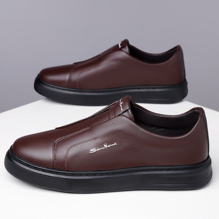 Justin - Leather Slip-On Sneakers