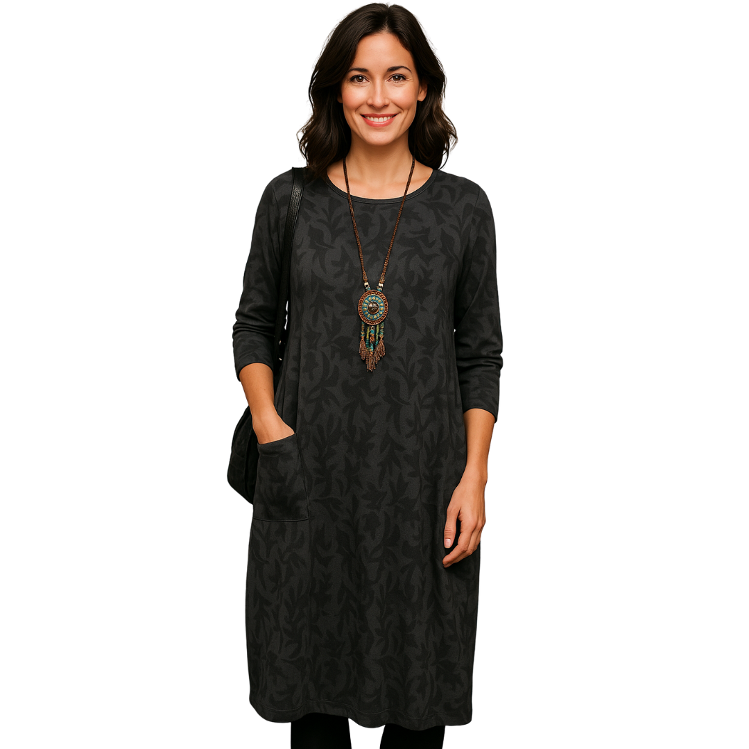 Harper - Breathable leaf print dress