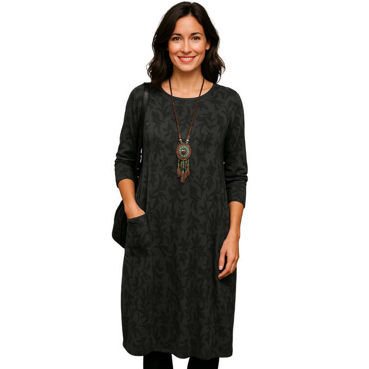 Harper - Breathable leaf print dress