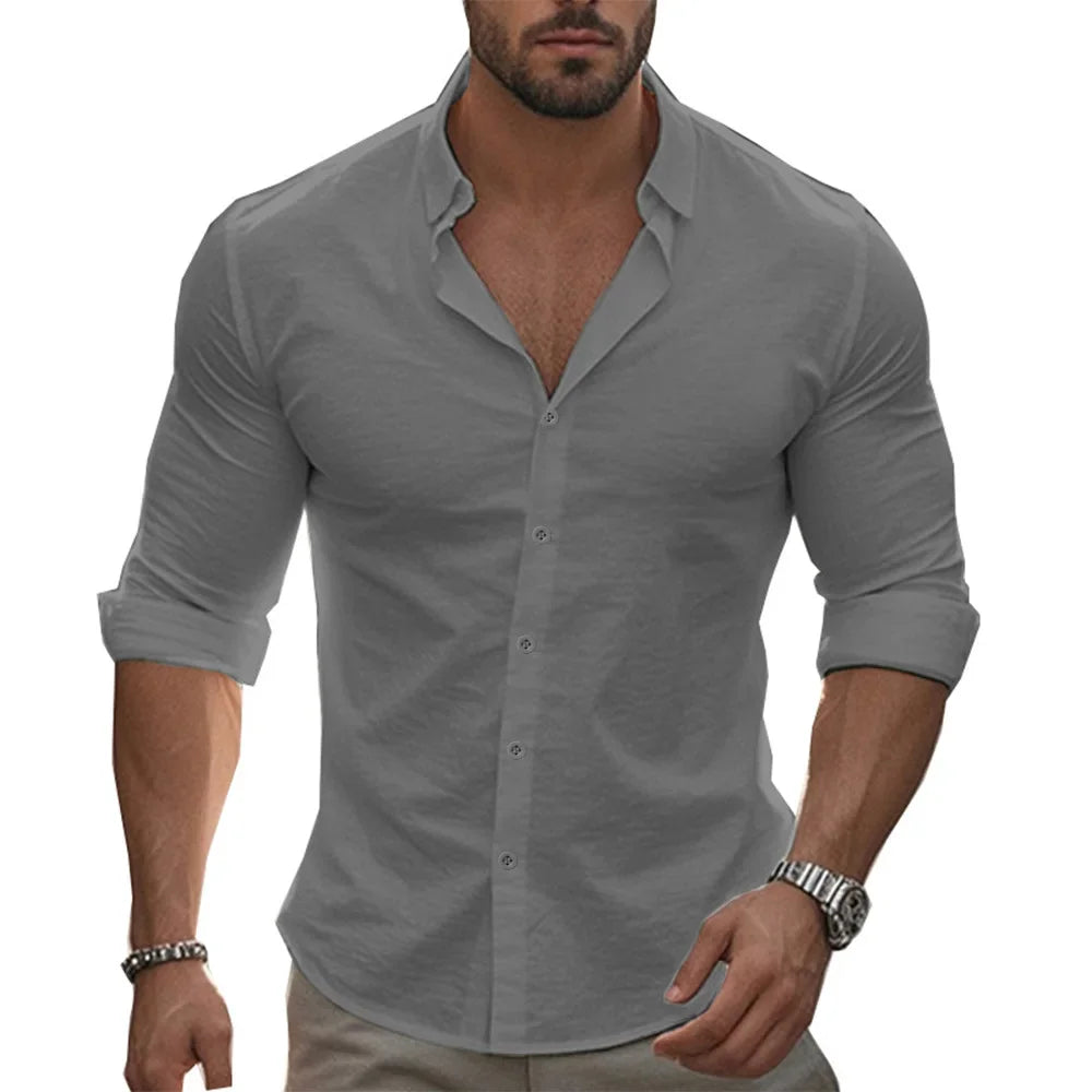 Louis – Premium Slim Fit Linen Shirt