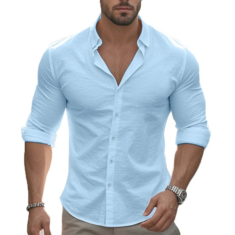 Louis – Premium Slim Fit Linen Shirt