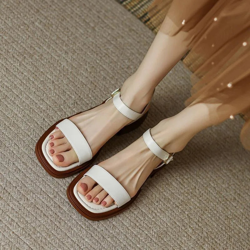 June - Leather Sandals