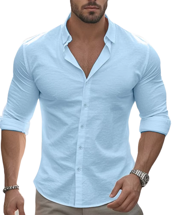 Louis – Premium Slim Fit Linen Shirt