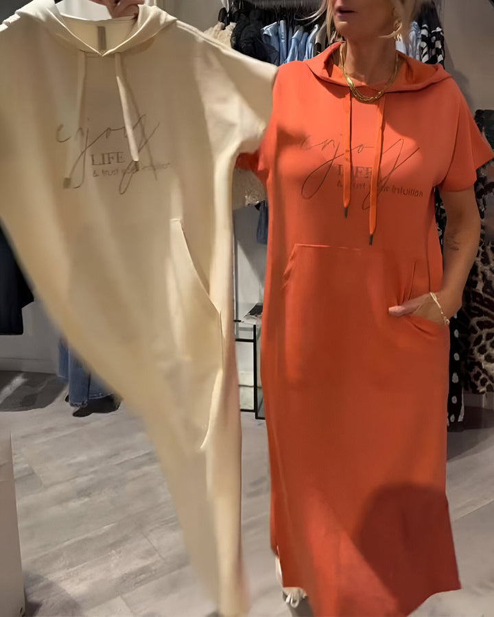 Zophia - Relaxing Casual Hoodie Dress