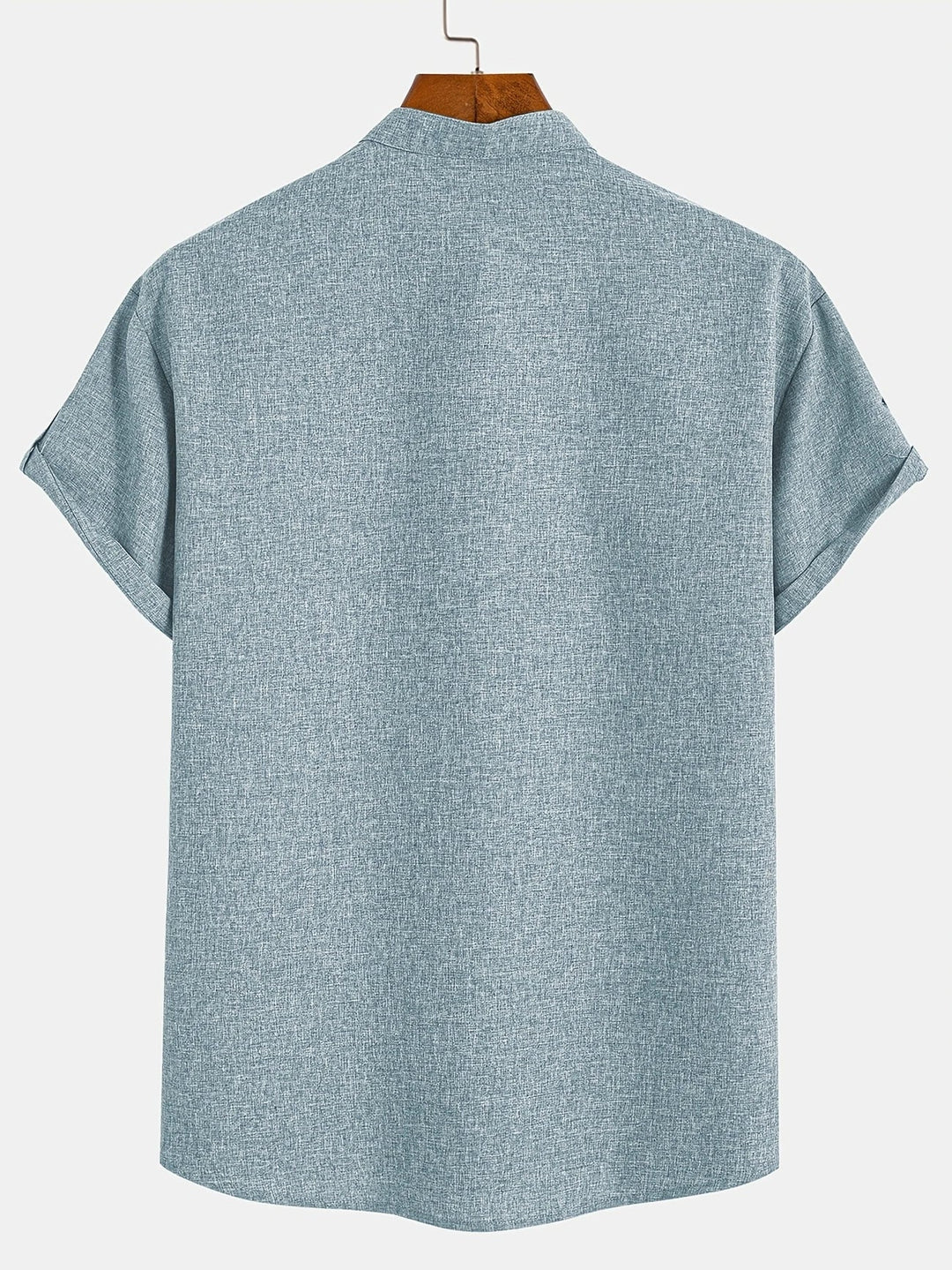 Elliott – Short Sleeve Band Collar Shirt