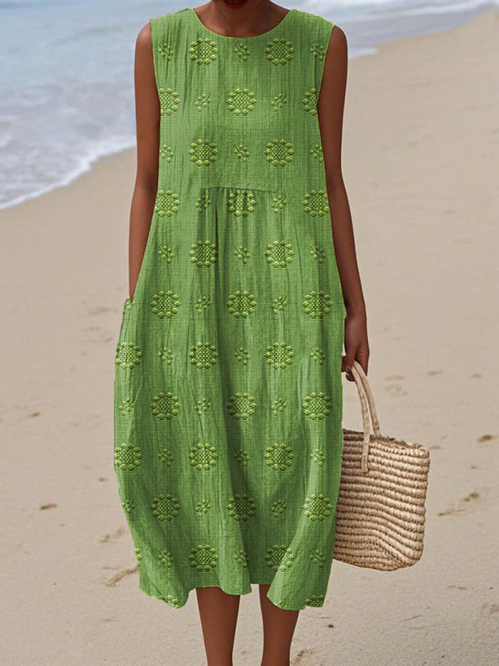 Catherine - Embroidered midi dress