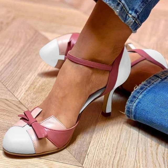 Melanie - Retro Colourblock Heels