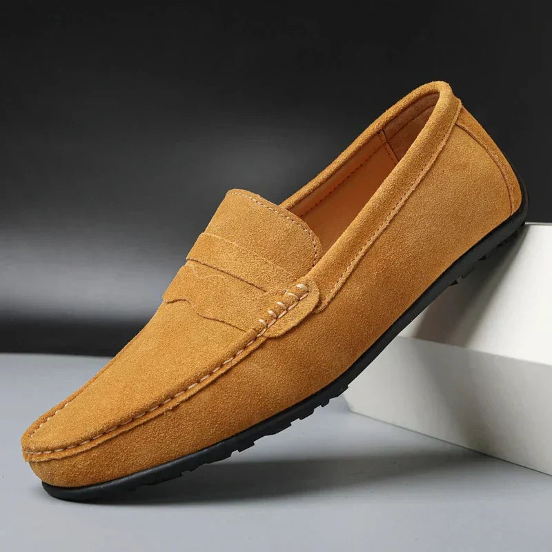 Zachary - Retro Suede Men's Loafers