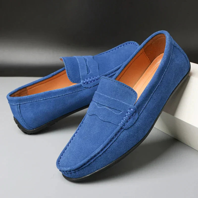 Zachary - Retro Suede Men's Loafers