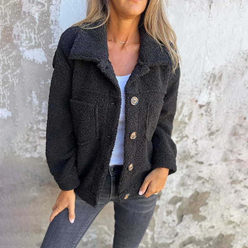 Amber - Warm teddy jacket